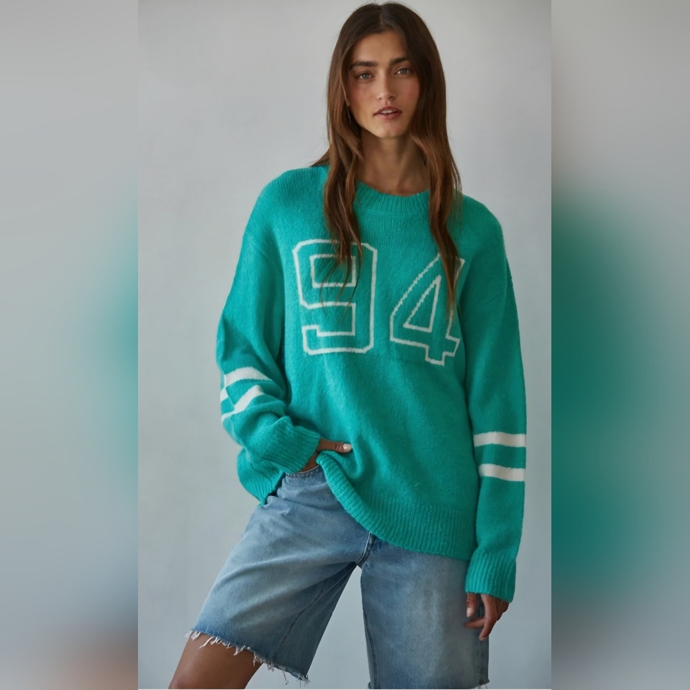 NWT By Together Brand Green 94 Oversized Sweater